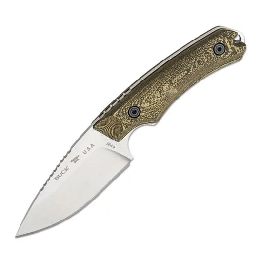 Buck Knives 664 Alpha Hunter-Richlite Dymalux (3.625″ Satin S35VN) 0664BRS-B