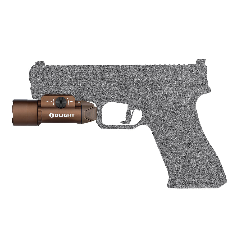 Olight PL Turbo Tactical Light with Spotlight and Floodlight TAN