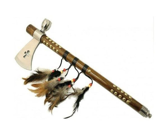 19″ Cross Shape Indian Axe Feather 5570