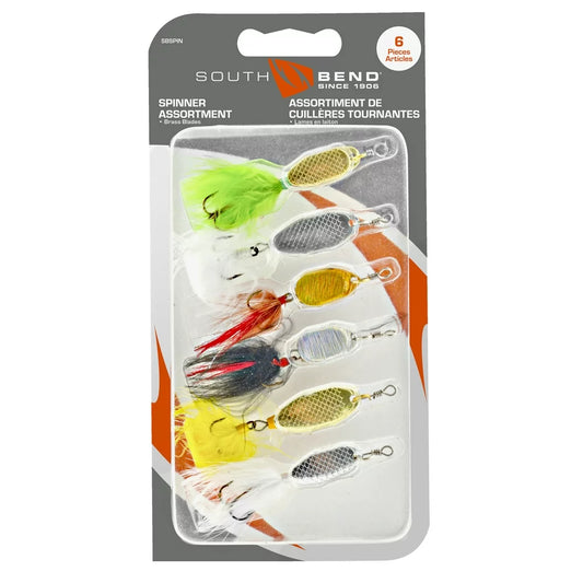 South Bend® Spinner Assortment 6 ct Carded Pack, Spinnerbaits