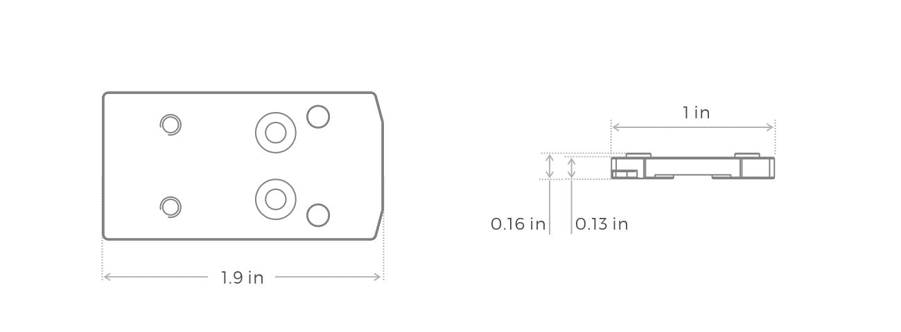 Holosun 407/507K Adapter for MOS (KPLT-MOS9MM)