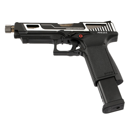 G&G GTP9 Metal Slide Airsoft Pistol Black/Silver CO2 Version