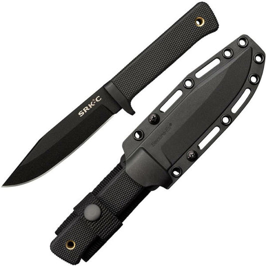 Cold Steel SRK Compact Fixed Blade Knife, SK5 Steel, Secure-Ex Sheath, 49LCKD