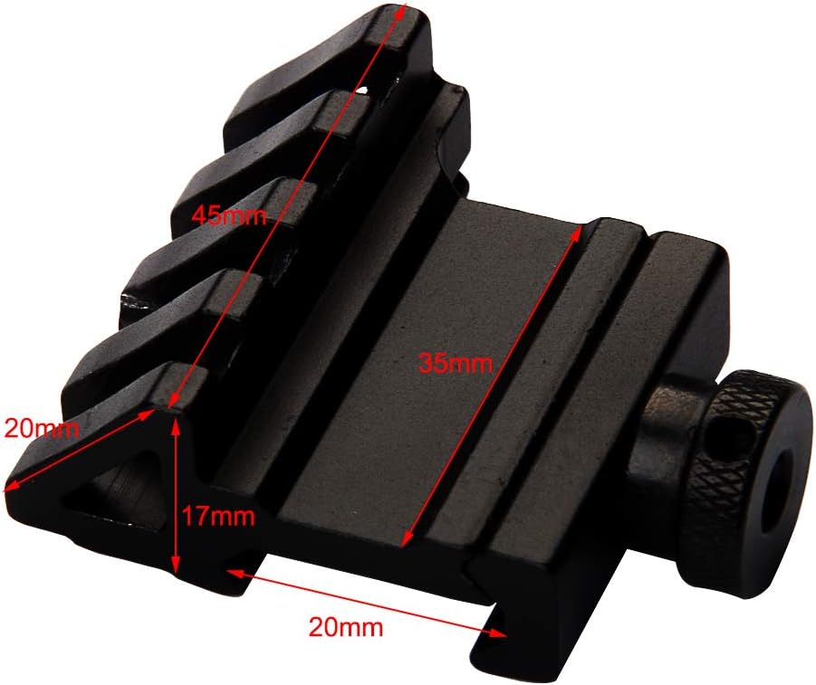 45 Degree Offset Picatinny/Weaver Rail Mount - Angle Mount