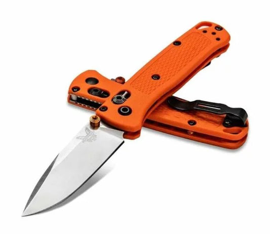 Benchmade Mini Bugout Folding Knife, S30V, Orange Handle, BM533