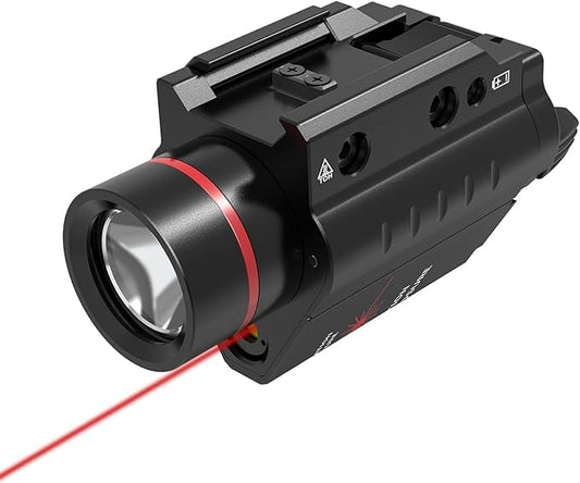 200 Lumen LED Flashlight Laser with Picatinny Rail Mount