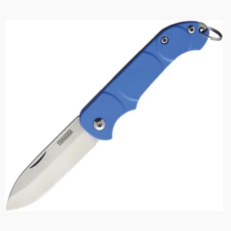 OKC Traveler Slipjoint Folding Knife, Stainless Steel, Blue Handle, 8901BLU