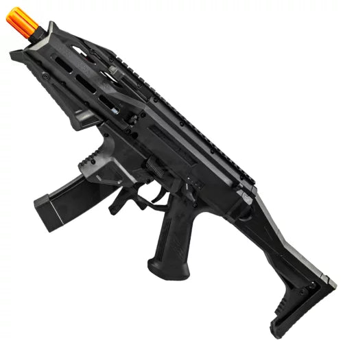 ASG CZ SCORPION EVO 3 ATEK AEG GUN Black /W (Orange and Black Tip)