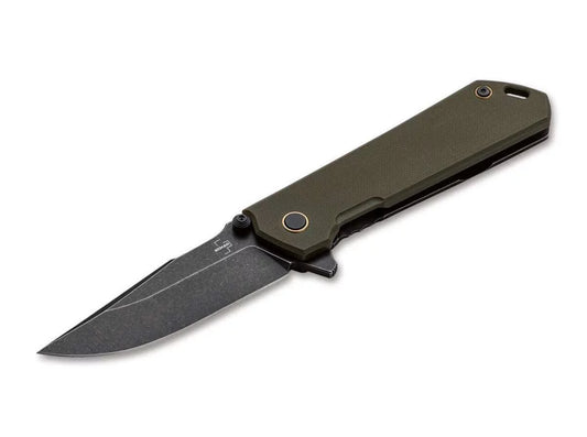 Boker Plus Kihon Flipper Folding Knife, Assisted Opening, D2, G10 OD, 01BO164