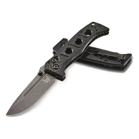 Benchmade Mini Adamas Folding Knife, CPM CruWear, G10 Black, 273GY-1