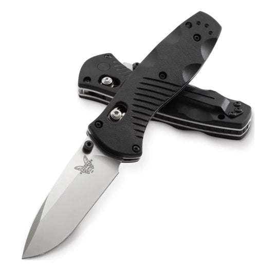 Benchmade Mini Barrage Folding Knife, Assisted Opening, 154CM, Valox Black, 585