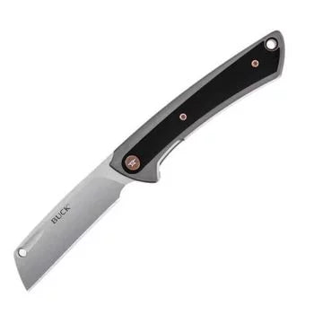Buck HiLine Flipper Framelock Knife, D2 Steel, Aluminum/G10, 0263GYS