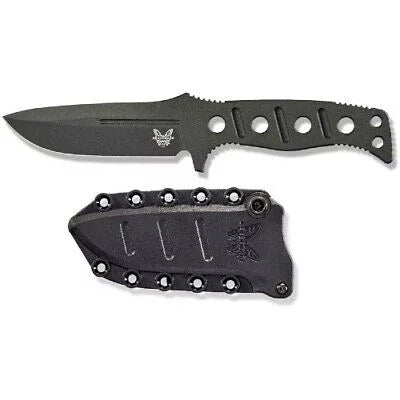 Benchmade Adamas Fixed Blade Knife, CPM-CruWear Black, 375BK-1