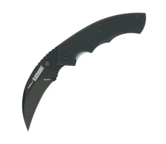 Blackhawk 15G201BK Garra II Folding Knife, AUS 8, G10 Black, BB10023