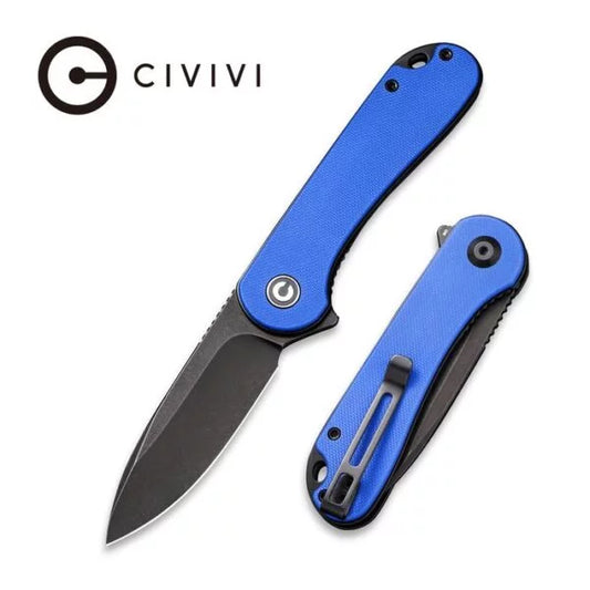 CIVIVI Elementum Flipper Folding Knife, D2 Steel, G10 Blue, C907X