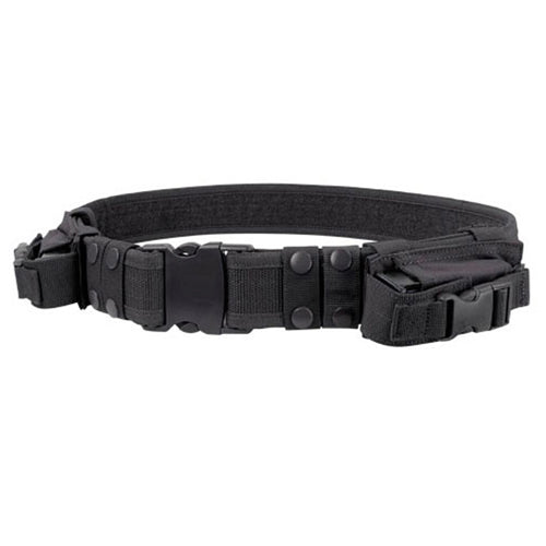 Condor Adjustable Tactical Belt with Magazine Pouch BLK