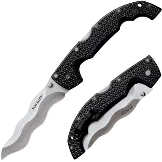 Cold Steel Kris Voyager Folding Knife, AUS 10A, CS29AXW