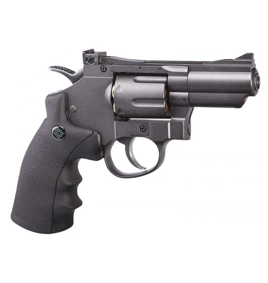 Crosman SNR357 (Black/ Grey) CO2 Powered Dual Ammo Full Metal Snub Nose Air Revolver