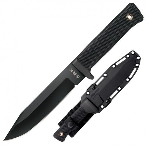 Cold Steel SRK Fixed Blade Knife, SK5 Steel, Secure-Ex Sheath, 49LCK