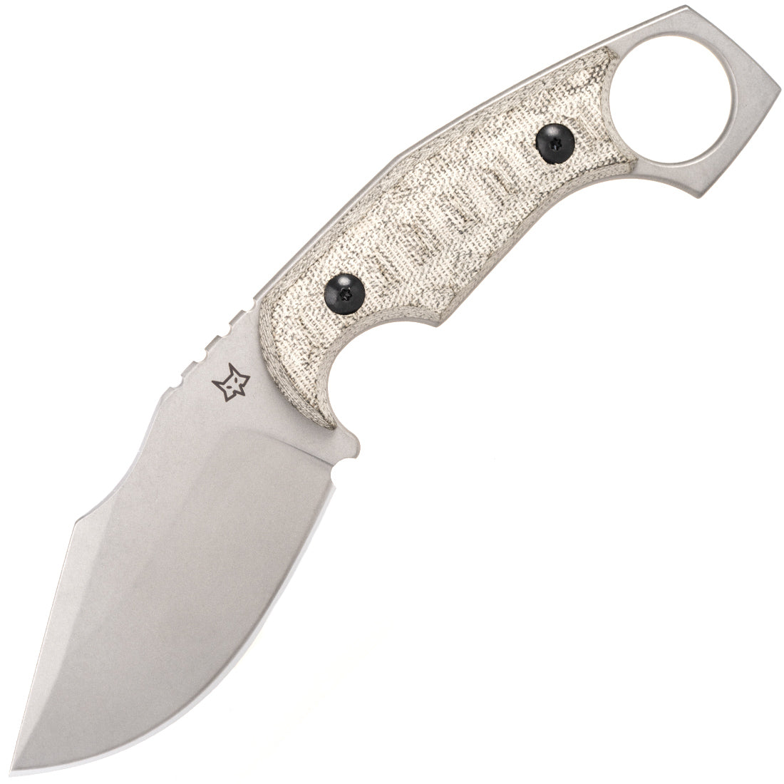 Fox Italy Monkey Thumper Fixed Blade Knife, Niolox Steel, Micarta, Kydex Sheath, FX-633OD