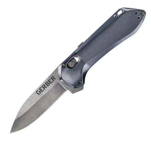 Gerber Highbrow Compact Folding Knife, Assisted Opening, Plain Edge, Urban Blue Handle G30001520