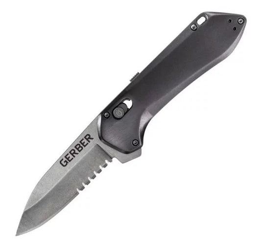 Gerber Highbrow Folding Knife, Assisted Opening, Serrated G30001519