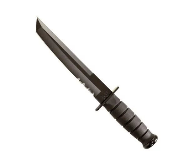 Ka-Bar Fixed Blade Tanto Knife, 1095 Cro-Van, Hard Sheath, 1245