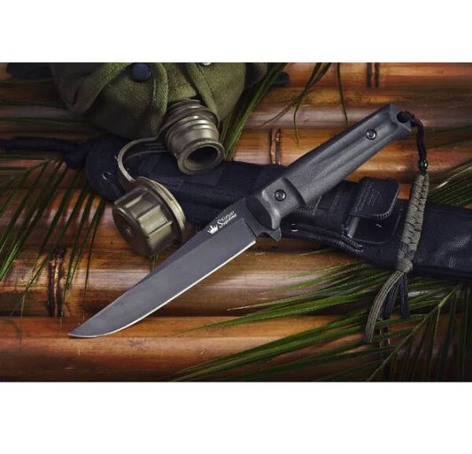 Kizlyar Croc Fixed Blade Knife, AUS 8, MOLLE Sheath, KK0009
