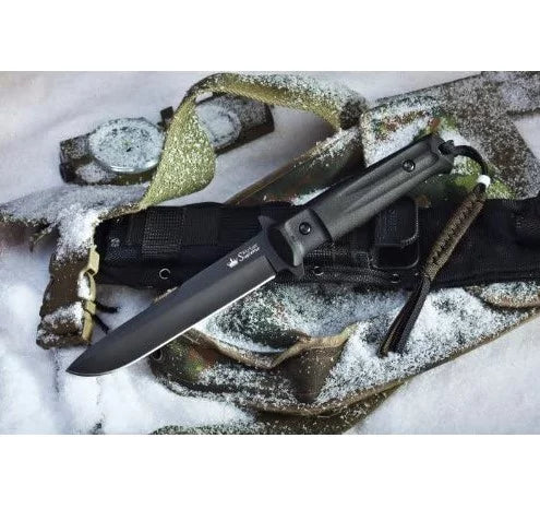 Kizlyar Trident Fixed Blade Knife, AUS 8, w/MOLLE Compatible Sheath, KK0213