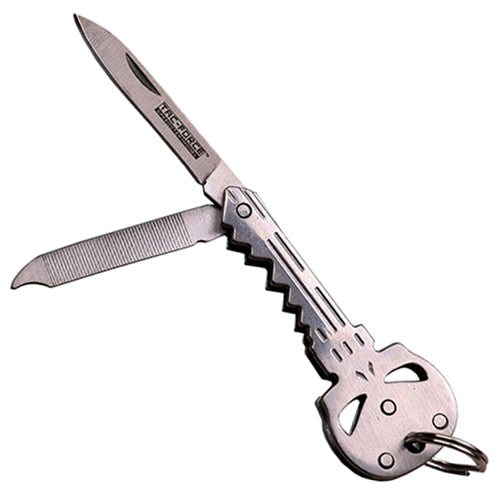 TF-920MX Stainless Steel Titanium Coated Handle Folding Knife Silver