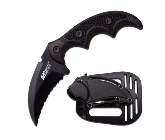 Mtech Fixed Blade 5” G10 Handle W/Tactical Paddle Holster 20-63BK
