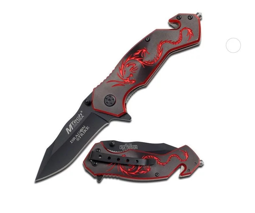 Mtech 4.5” Manual Folder-Red Dragon