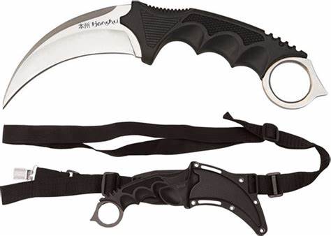 Honshu Fixed Blade Karambit Knife, Shoulder Harness, UC2977