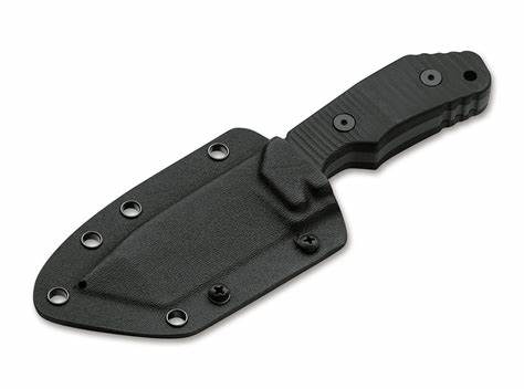 Boker Plus Little Dvalin Fixed Blade Knife, D2 Tanto, G10, Kydex Sheath, 02BO034