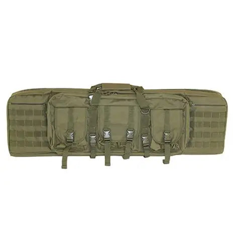 SCORPIO DOUBLE GUN CASE, 600D, POLYESTER 42″ OD GREEN