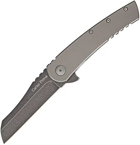 OKC Carter Prime Flipper Framelock Knife, D2 Steel, Titanium, 8875
