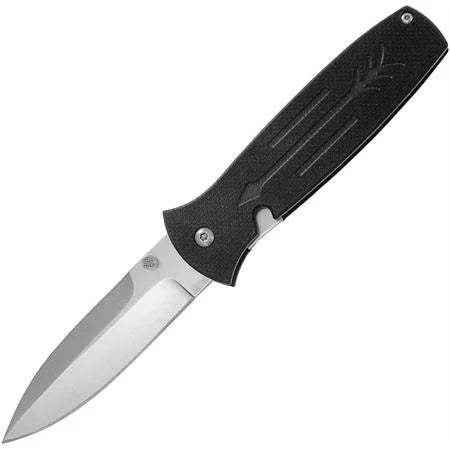 OKC Dozier Arrow Folding Knife, D2 Stone Wash, G10 Black, 9100