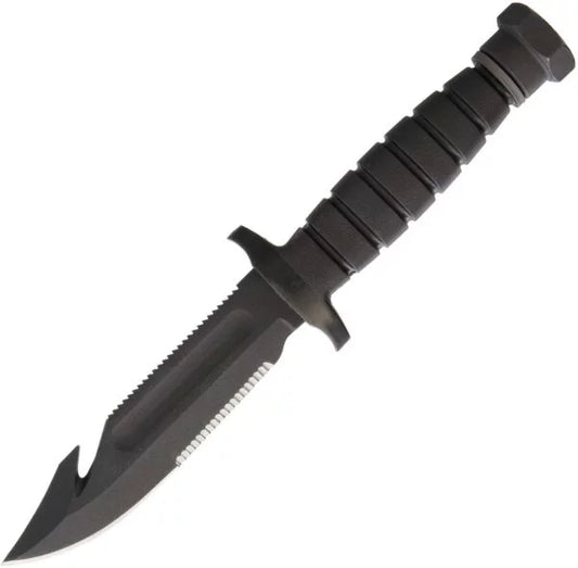 OKC SP-24 USN-1 Fixed Blade Survival Knife, 1095 Carbon, Nylon Sheath, 8688