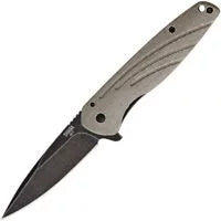 Ontario Knives Shikra Framelock Flipper, Micarta, AUS8, ON8599