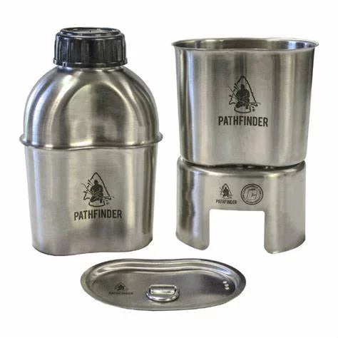 Pathfinder Stainless Steel Canteen Cooking Set 1050-PF PTH003