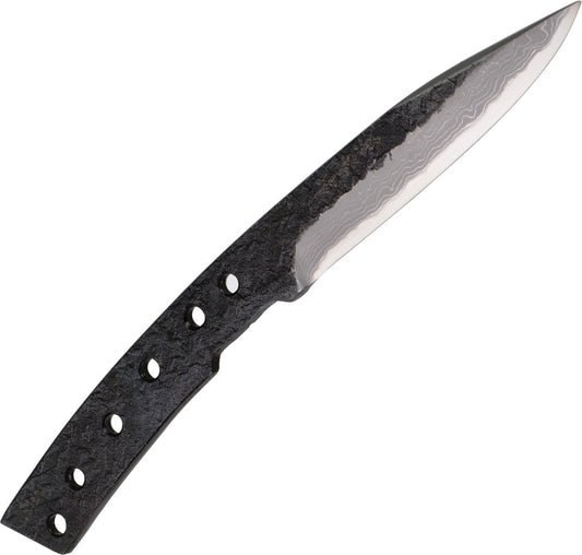 Kanetsune Takumi Yari Fixed Blade Knife, Blue Steel Damascus, [No Sheath], KB-217