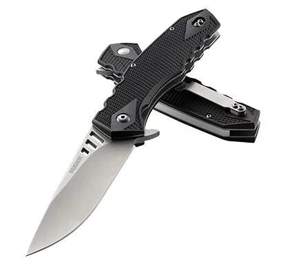 Ruger Follow Through Compact Flipper Folding Knife, GFN Black, R1703