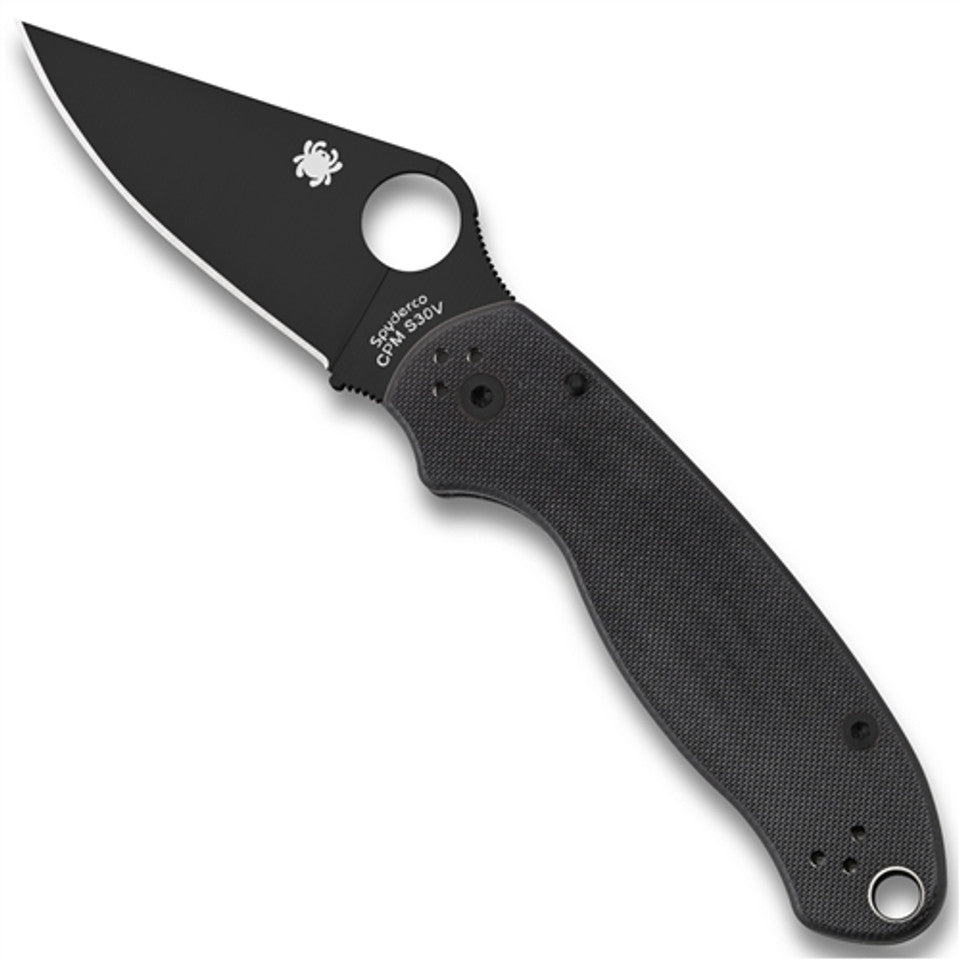Spyderco Para Military 3 Compression Lock Folding Knife, S45VN, G10 Black, C223GPBK