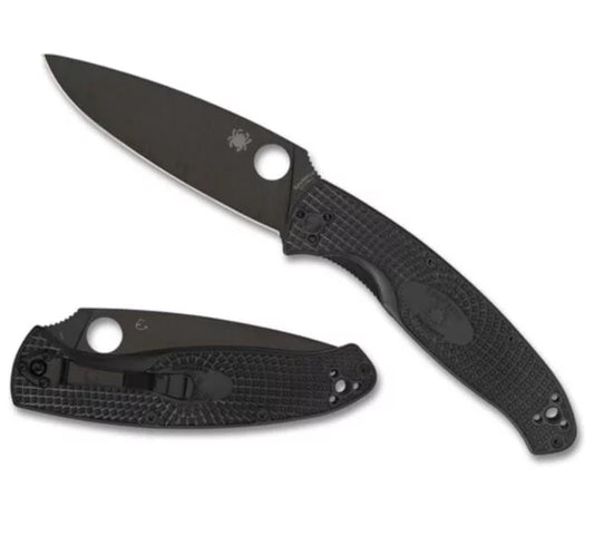 Spyderco Resilience Lightweight Folding Knife, FRN Black C142PBBK