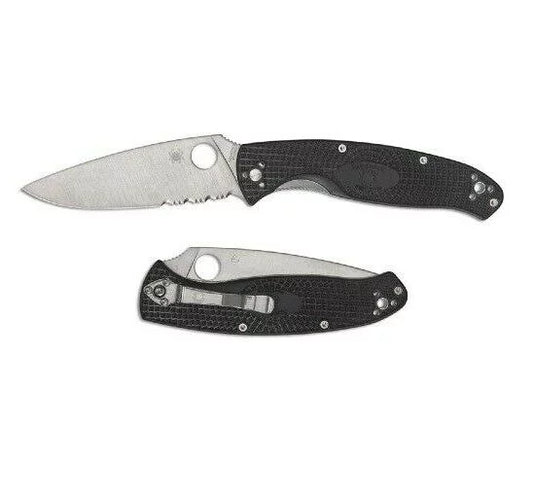 Spyderco Resilience Lightweight Folding Knife, Partially Serrated