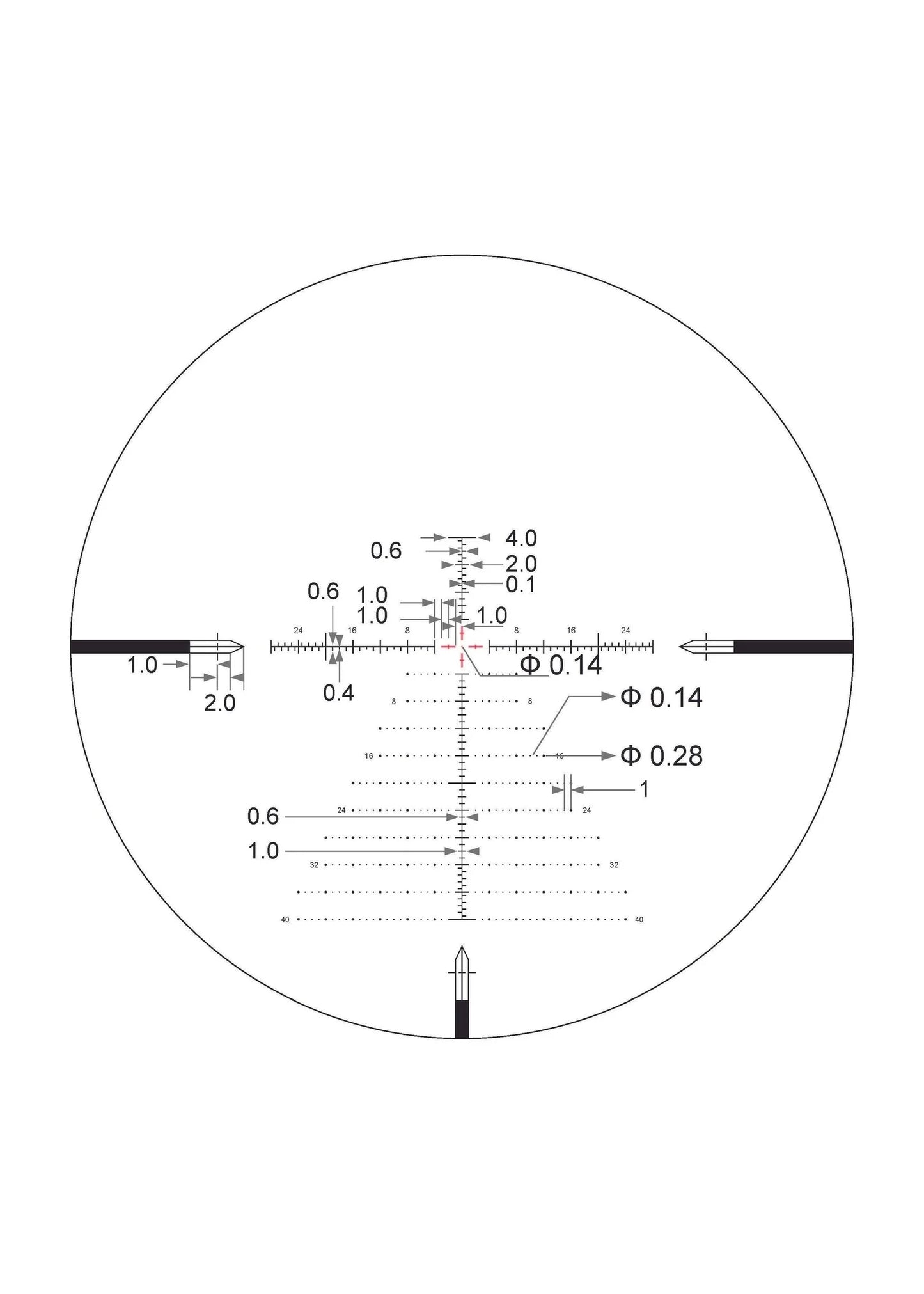 ARKEN EP5 5-25X56 FFP MOA VPR Reticle with Zero Stop - 34mm Tube
