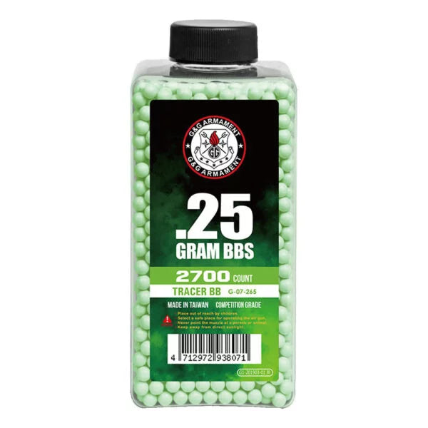 G&G 0.25g Premium Grade Tracer BBs 2700ct