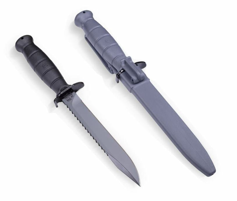 GLOCK 81 FIELD KNIFE WITH SAW AND SHEATH Grey