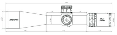 Arken EPL4 6-24x50mm FFP MIL VPR Reticle with Zero Stop – 30mm Tube