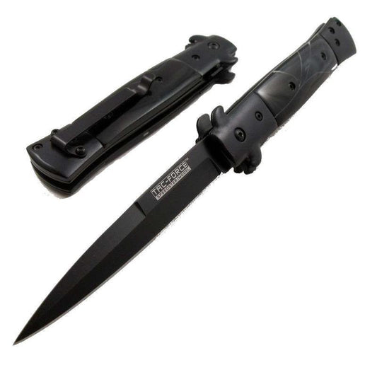 Tac Force TF-623BB Black Pearl Stiletto Style, Assisted Opening
